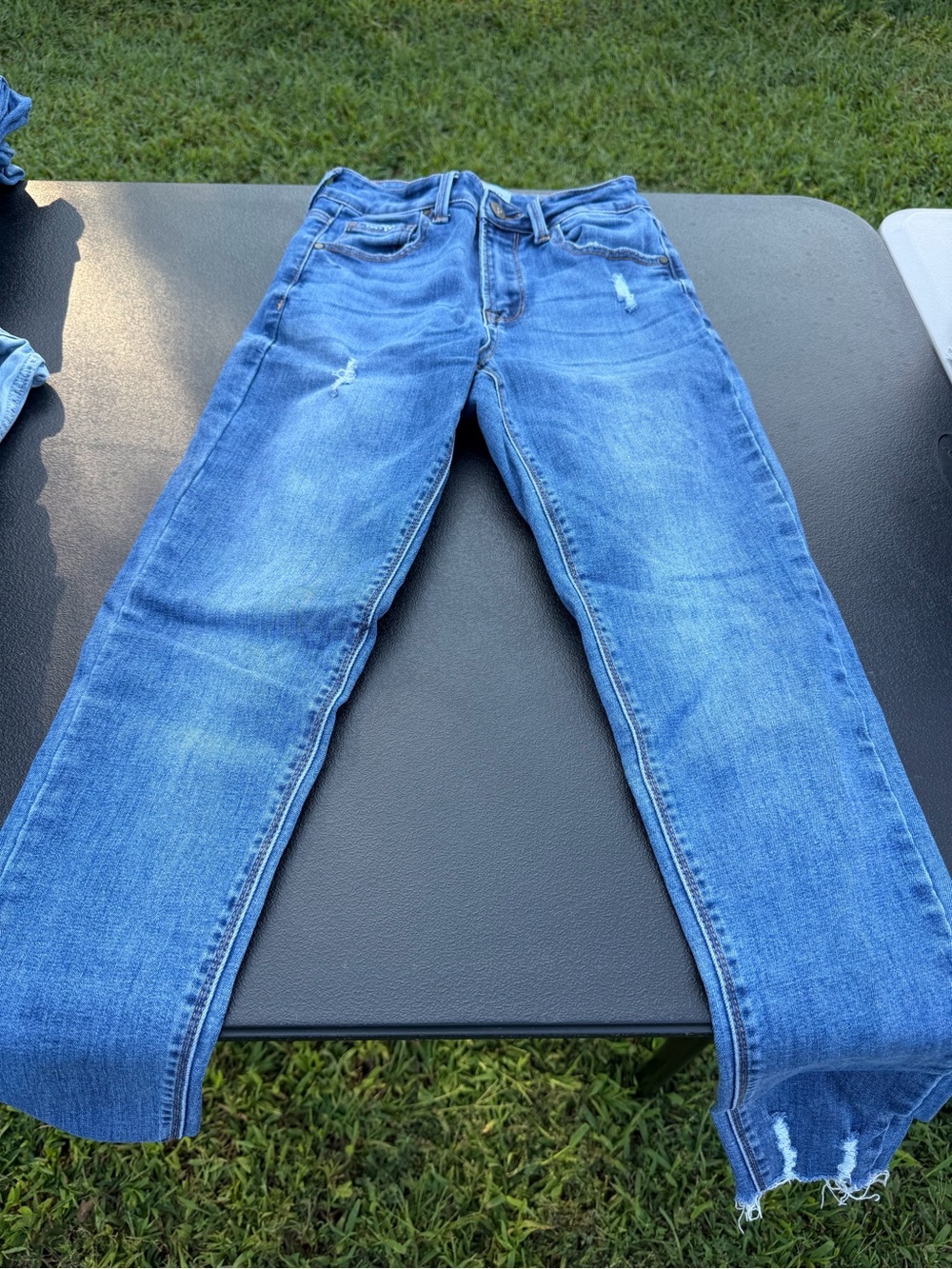 Women's Straight Leg Jeans in Light Blue Wash